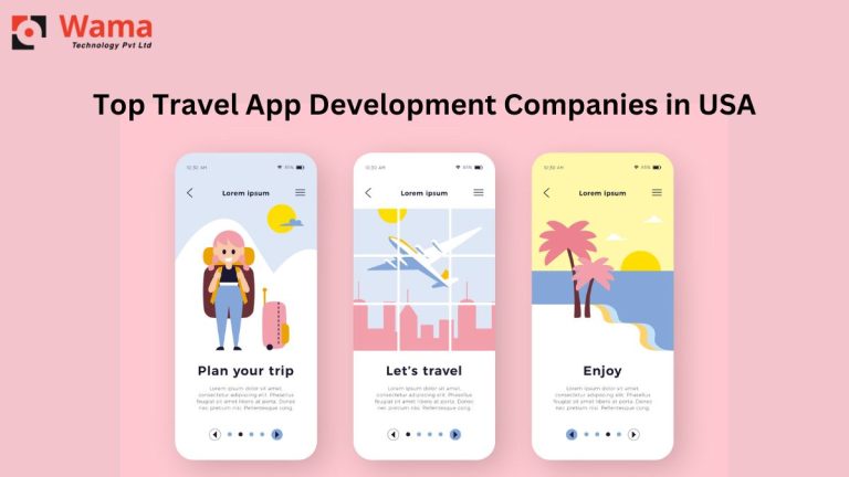 travel app screen